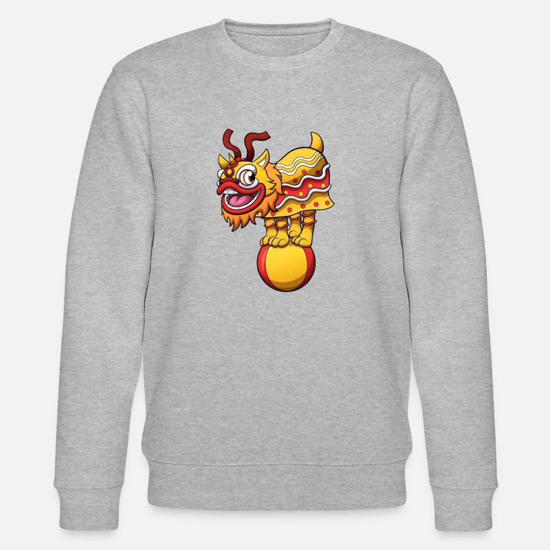 Lion Dance Act - Stanley/Stella Unisex Bio-Sweatshirt CHANGER  - Grau meliert