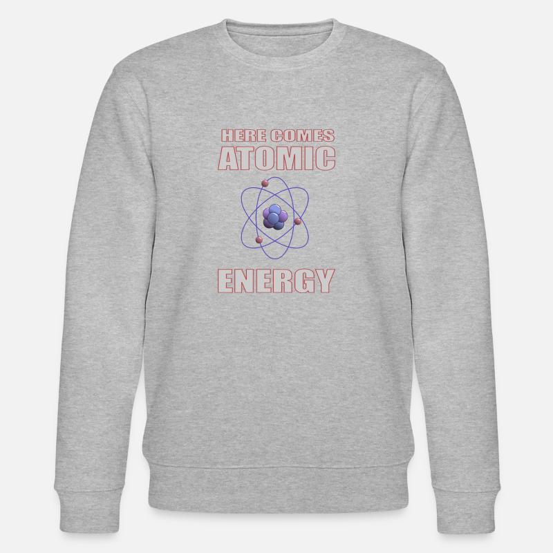 Atomic Energy Atom - Stanley/Stella Unisex Bio-Sweatshirt CHANGER  - Grau meliert