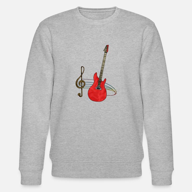 Gitarre - Stanley/Stella Unisex Bio-Sweatshirt CHANGER  - Grau meliert