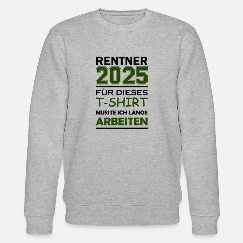 rentner 2025 - Stanley/Stella Unisex Bio-Sweatshirt CHANGER  - Grau meliert