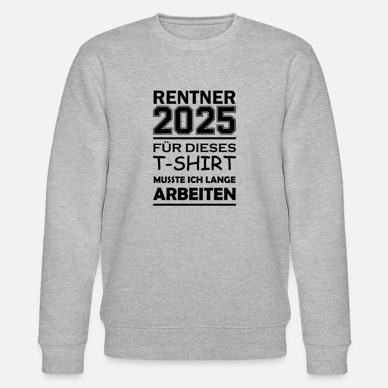 rentner 2025 - Stanley/Stella Unisex Bio-Sweatshirt CHANGER  - Grau meliert