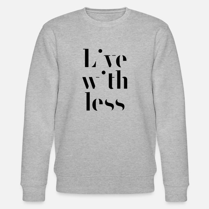 Live with less - Stanley/Stella Unisex Bio-Sweatshirt CHANGER  - Grau meliert