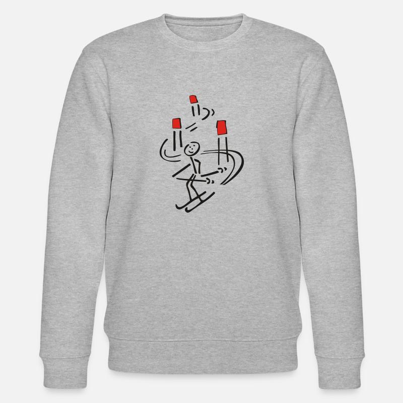 Skimännchen deux couleurs - Sweat bio CHANGER Stanley/Stella Unisexe - gris chiné