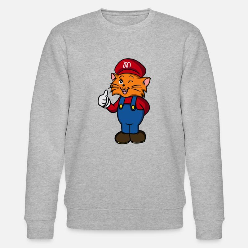 Chat mignon - Sweat bio CHANGER Stanley/Stella Unisexe - gris chiné