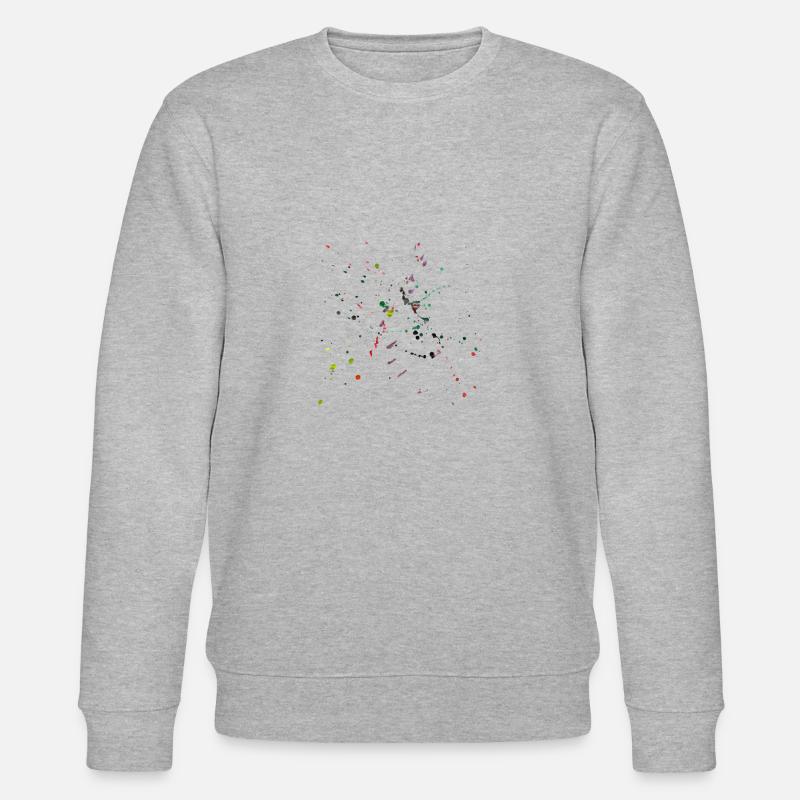Farbkleckse - Stanley/Stella Unisex Bio-Sweatshirt CHANGER  - Grau meliert