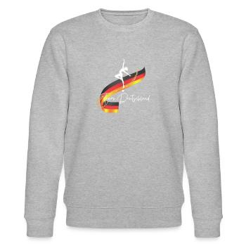 Dance, Team Deutschland, Tänzerin, Tanzen - Stanley/Stella Unisex Bio-Sweatshirt CHANGER  - Grau meliert - Vorne - Nik (191cm) & Marisol (170cm)