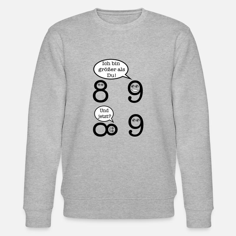 Mathematik Witz - Stanley/Stella Unisex Bio-Sweatshirt CHANGER  - Grau meliert
