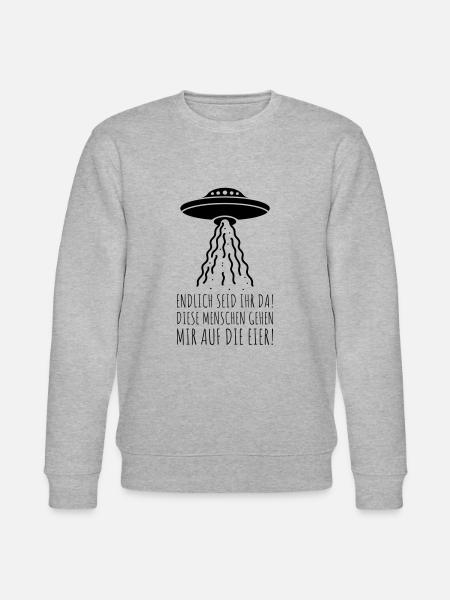 Finally you are here! - Stanley/Stella CHANGER Unisex Organic Sweatshirt - heather grey