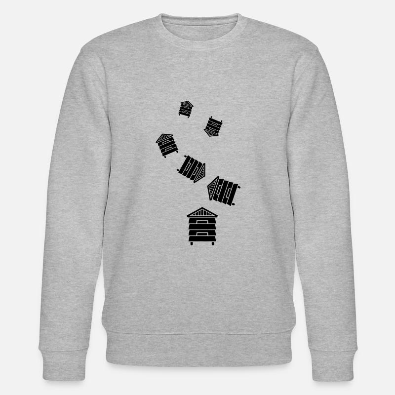 Honig Imker - Stanley/Stella Unisex Bio-Sweatshirt CHANGER  - Grau meliert
