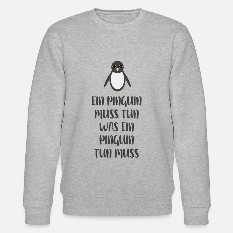 Pinguin - Stanley/Stella Unisex Bio-Sweatshirt CHANGER  - Grau meliert