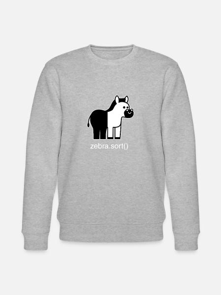 Assorted zebra - Stanley/Stella CHANGER Unisex Organic Sweatshirt - heather grey