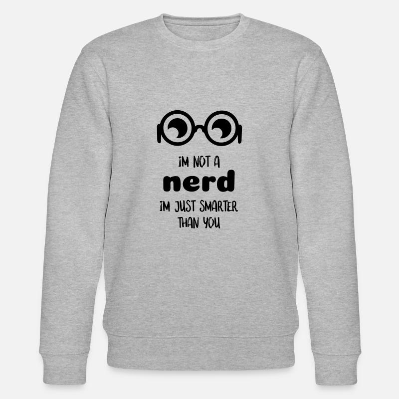 Kult-Nerd-Zitat - Stanley/Stella Unisex Bio-Sweatshirt CHANGER  - Grau meliert
