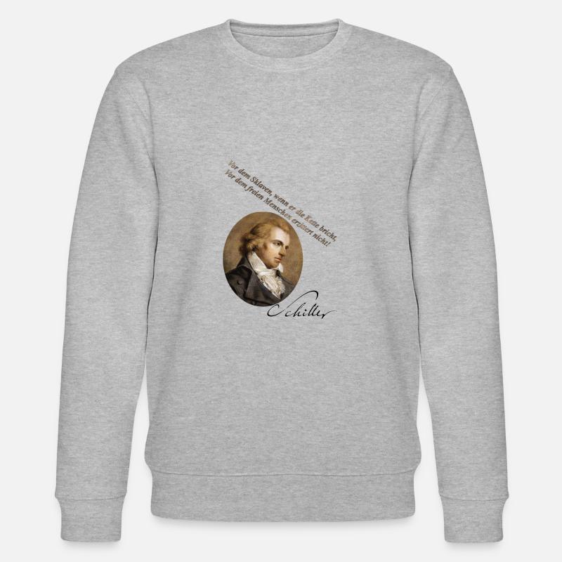 Friedrich Schiller - Stanley/Stella Unisex Bio-Sweatshirt CHANGER  - Grau meliert