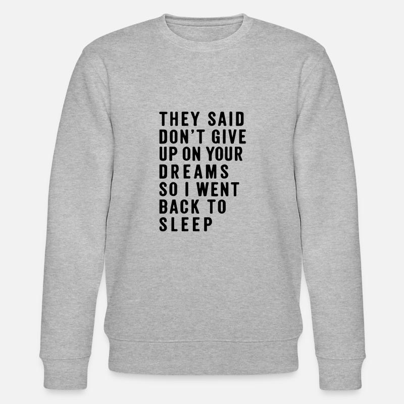 wieder einschlafen - Stanley/Stella Unisex Bio-Sweatshirt CHANGER  - Grau meliert