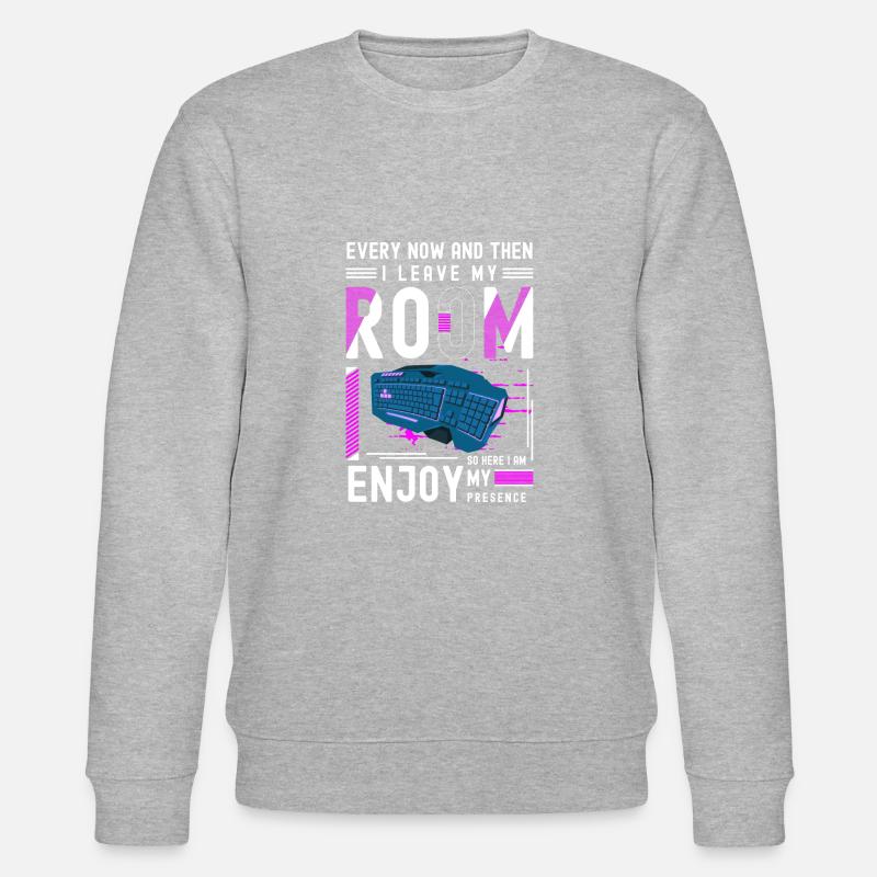 PC E-Sport Gaming Grafik - Stanley/Stella Unisex Bio-Sweatshirt CHANGER  - Grau meliert
