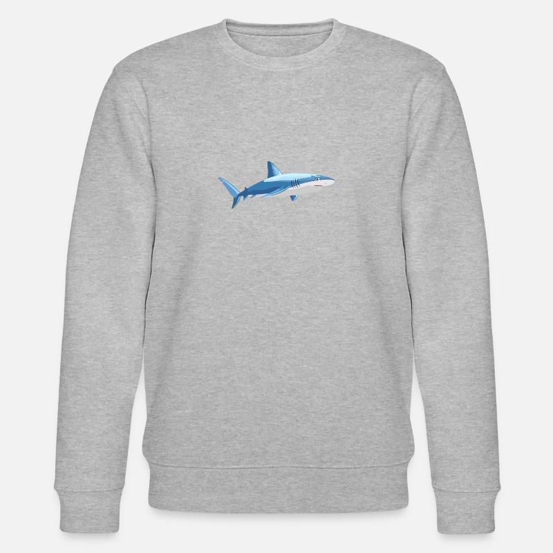 Poisson requin - Sweat bio CHANGER Stanley/Stella Unisexe - gris chiné