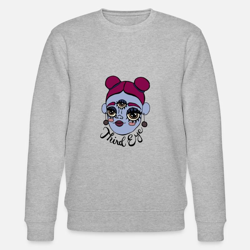 Third eye - Stanley/Stella Unisex Bio-Sweatshirt CHANGER  - Grau meliert