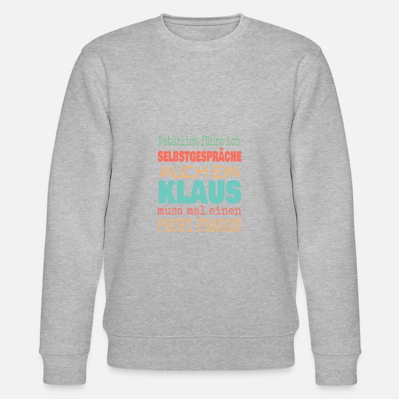 Klaus - Stanley/Stella Unisex Bio-Sweatshirt CHANGER  - Grau meliert