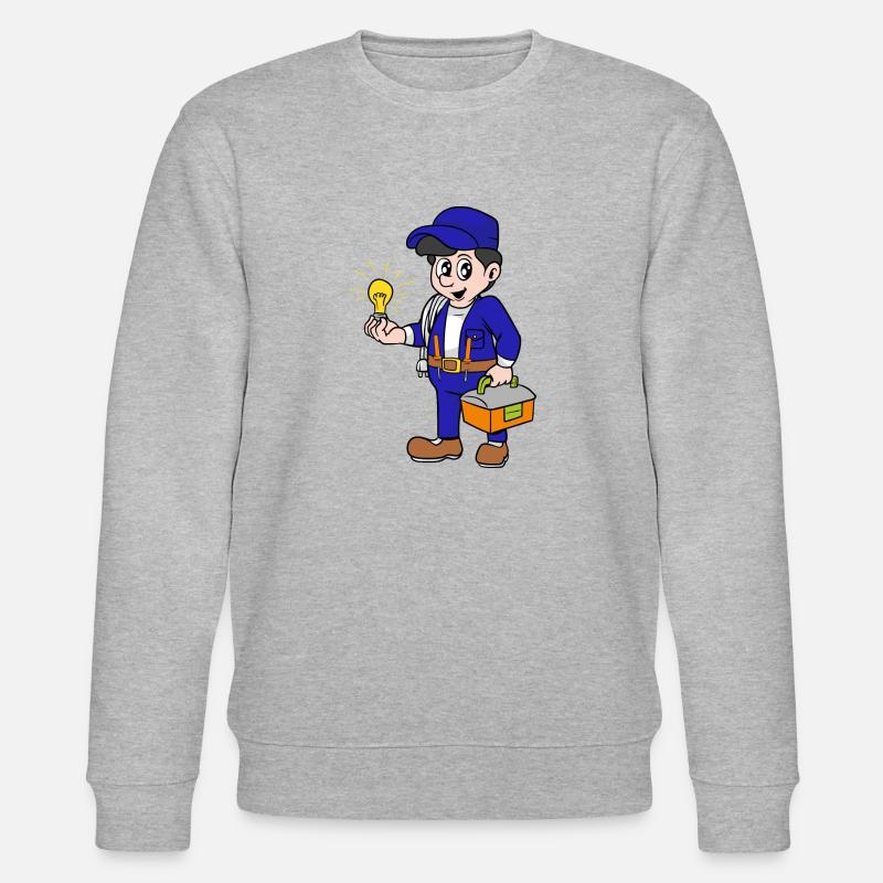 Elektriker - Stanley/Stella Unisex Bio-Sweatshirt CHANGER  - Grau meliert