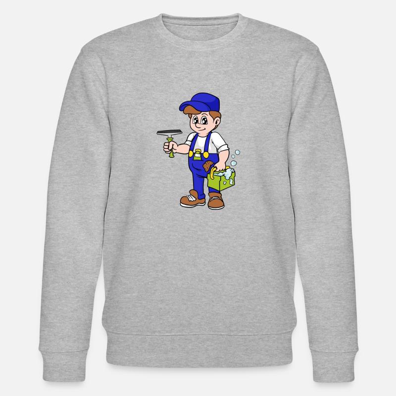 Gebäudereiniger Fensterputzer - Stanley/Stella Unisex Bio-Sweatshirt CHANGER  - Grau meliert
