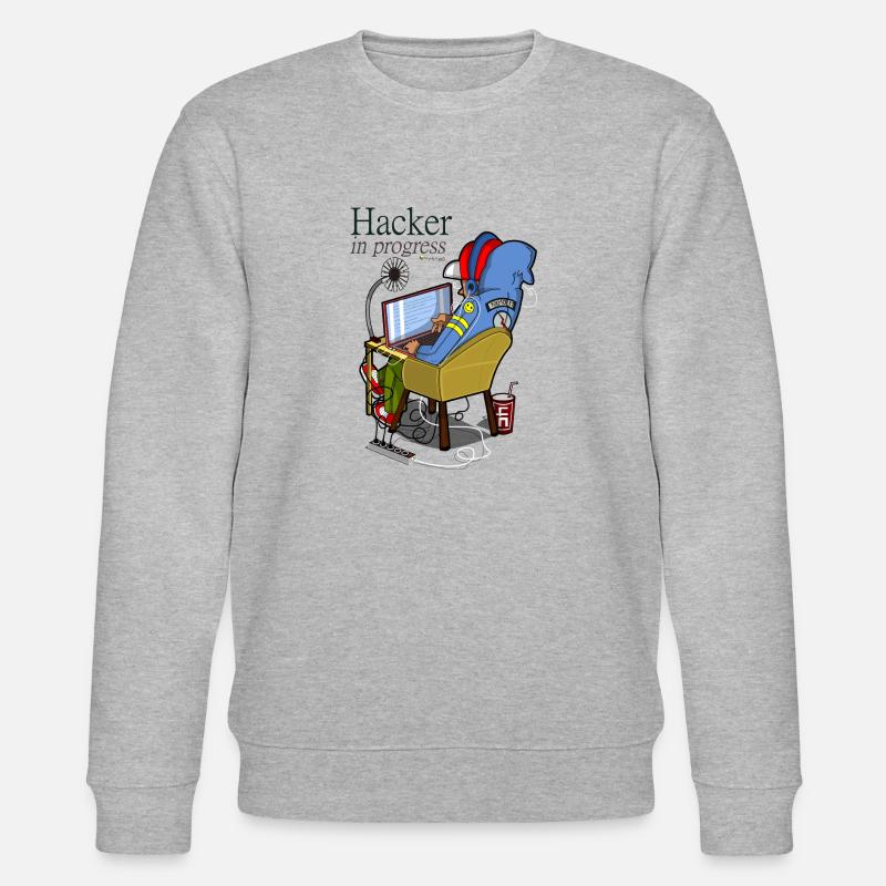 Hacker - Stanley/Stella Unisex Bio-Sweatshirt CHANGER  - Grau meliert