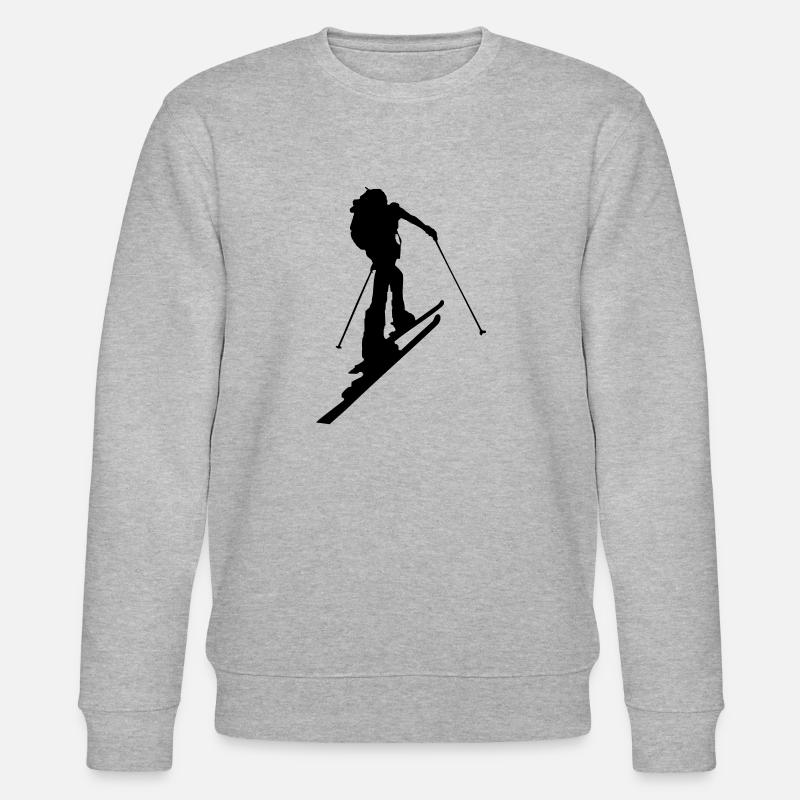 Ski touring - Stanley/Stella Unisex Bio-Sweatshirt CHANGER  - Grau meliert
