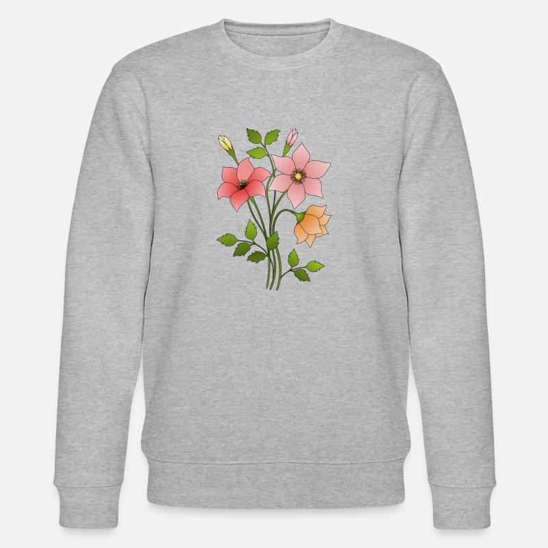 Fleur - Sweat bio CHANGER Stanley/Stella Unisexe - gris chiné