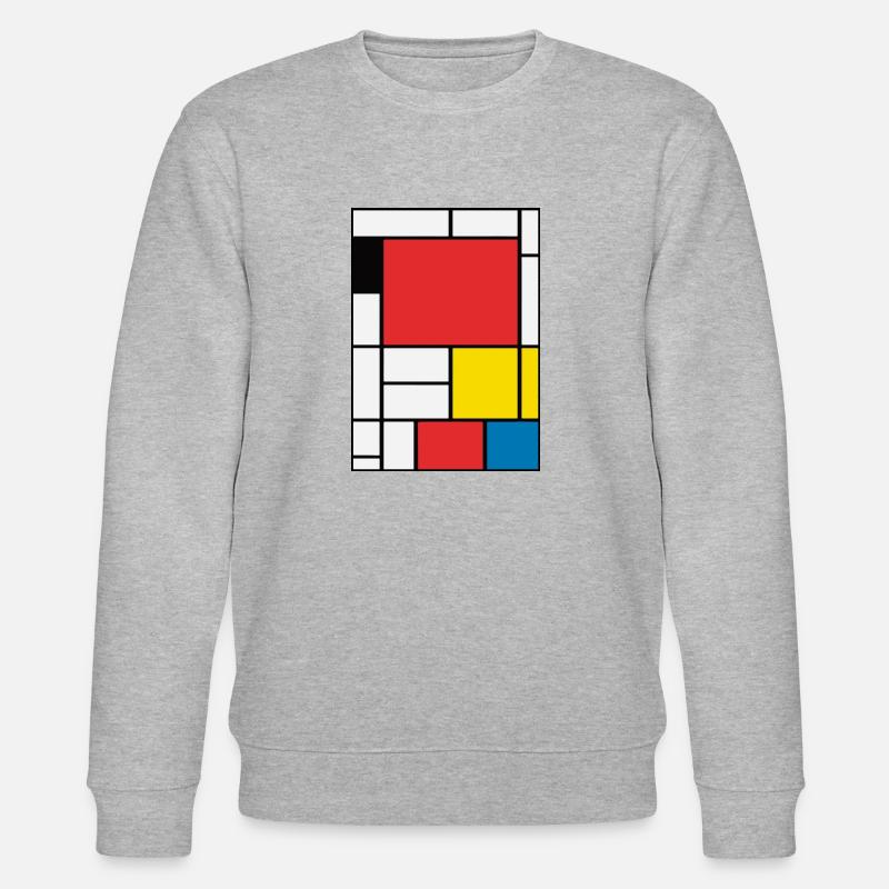 Abstrakte Malerei - Stanley/Stella Unisex Bio-Sweatshirt CHANGER  - Grau meliert