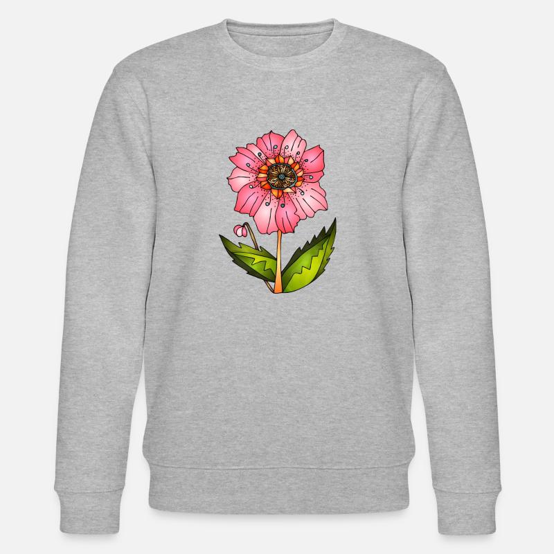 Fleur - Sweat bio CHANGER Stanley/Stella Unisexe - gris chiné