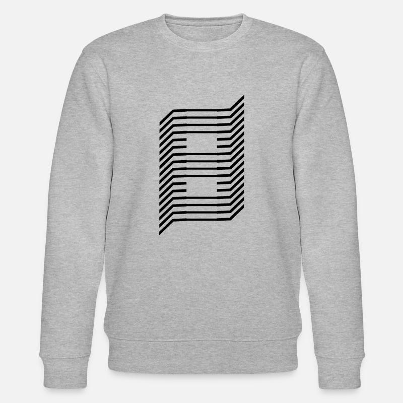 Eindeutige Zahl 8 - Stanley/Stella Unisex Bio-Sweatshirt CHANGER  - Grau meliert