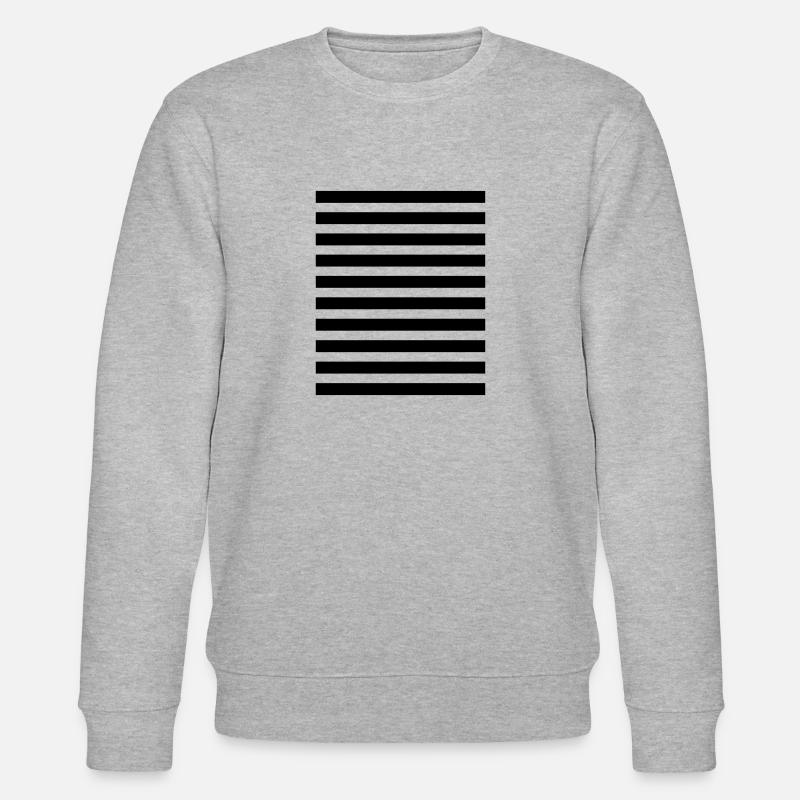 Streifen gestreift quer Muster Querstreifen - Stanley/Stella Unisex Bio-Sweatshirt CHANGER  - Grau meliert