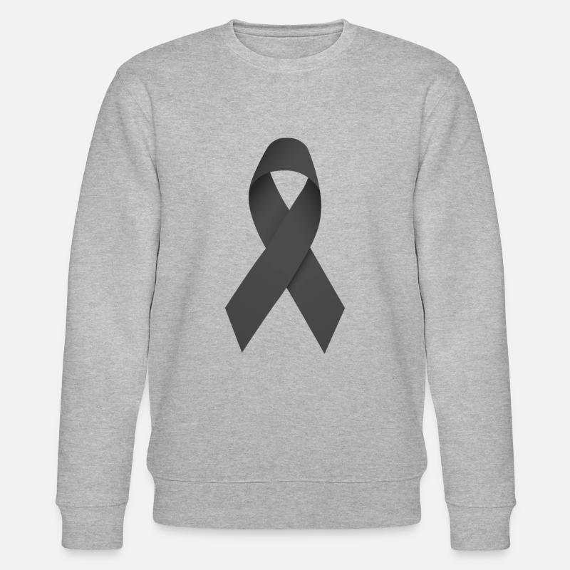 schwarze Schleife - Stanley/Stella Unisex Bio-Sweatshirt CHANGER  - Grau meliert