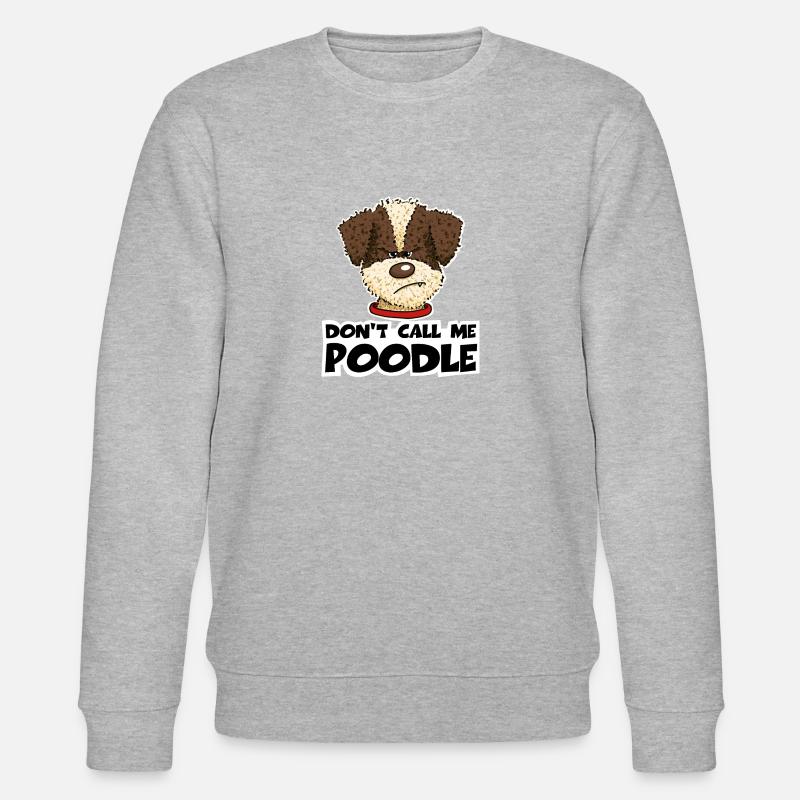 Poodle1 1 - Sweat bio CHANGER Stanley/Stella Unisexe - gris chiné