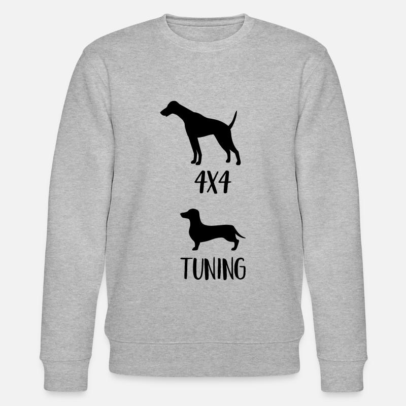 Teckel 4x4 - Sweat bio CHANGER Stanley/Stella Unisexe - gris chiné