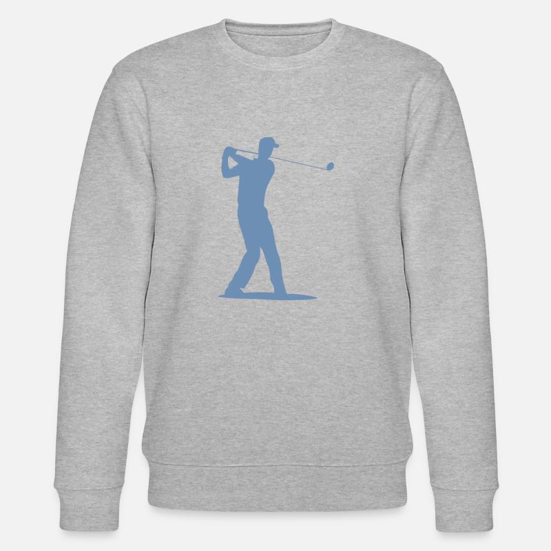 Silhouette de golfeur - Tee Golf - Sweat bio CHANGER Stanley/Stella Unisexe - gris chiné