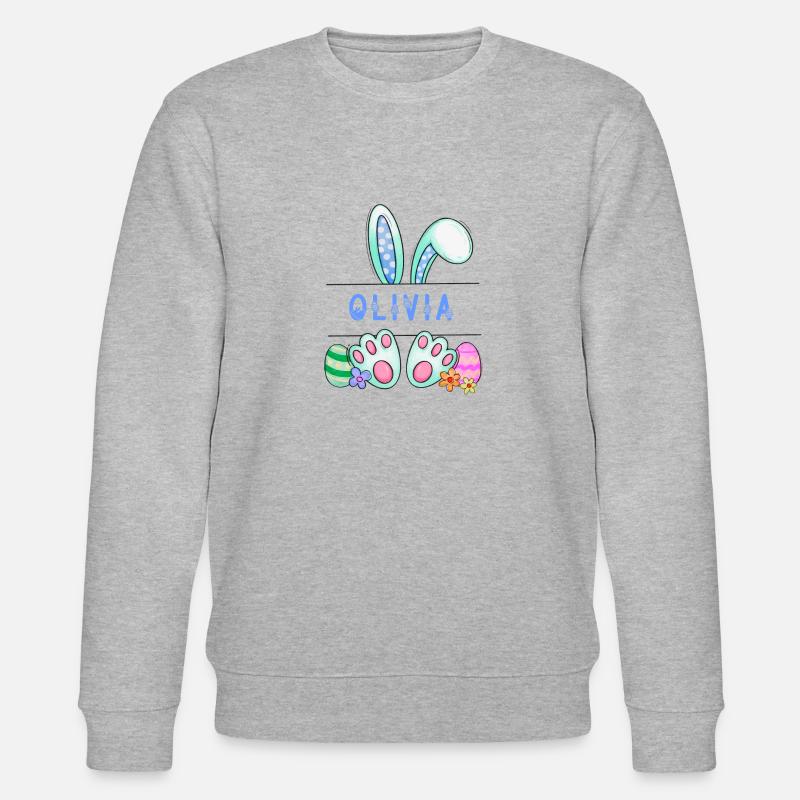 Easter Bunny, rabbit, cute - Stanley/Stella CHANGER Unisex Organic Sweatshirt - heather grey