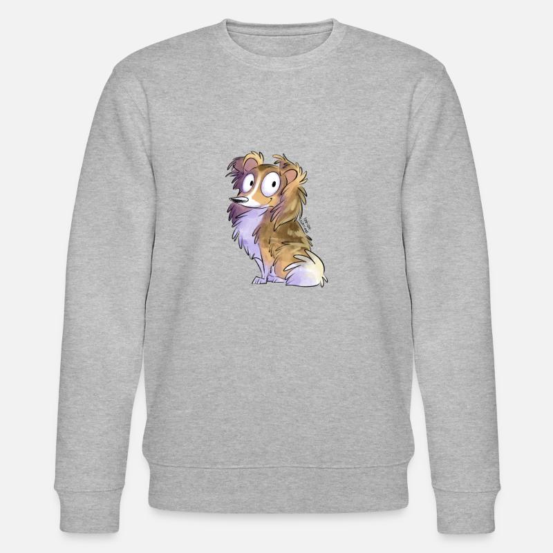 Shetland-Köhler-Rehkitz - Stanley/Stella Unisex Bio-Sweatshirt CHANGER  - Grau meliert