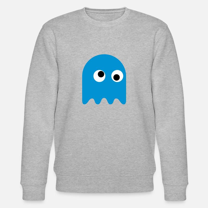Game Classics Ghost - Stanley/Stella Unisex Bio-Sweatshirt CHANGER  - Grau meliert