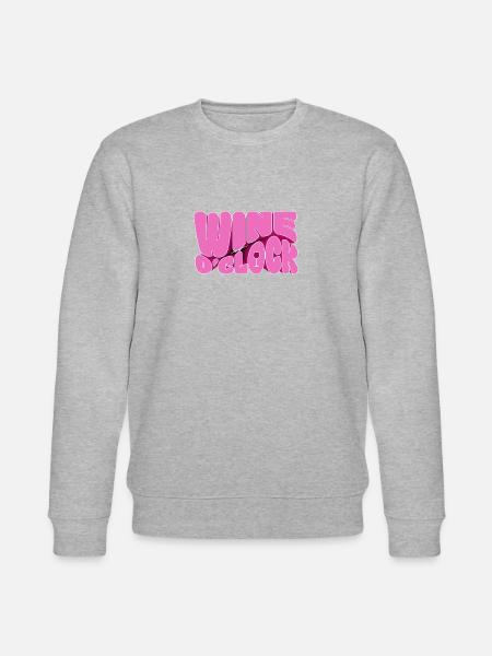Wine o'clock - Stanley/Stella CHANGER Unisex Organic Sweatshirt - heather grey