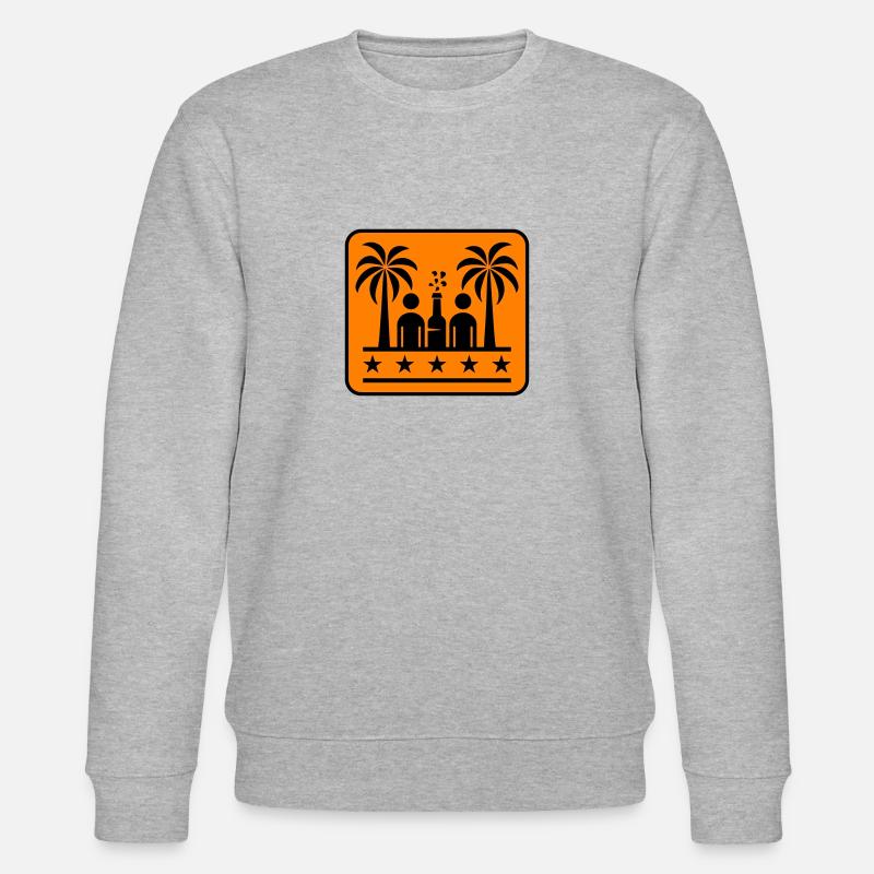 Drinking Beach Party - Stanley/Stella Unisex Bio-Sweatshirt CHANGER  - Grau meliert