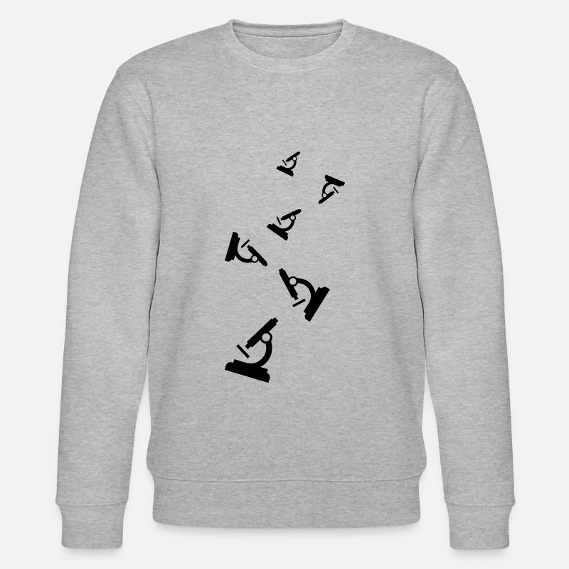 Microscope Icon - Stanley/Stella CHANGER Unisex Organic Sweatshirt - heather grey