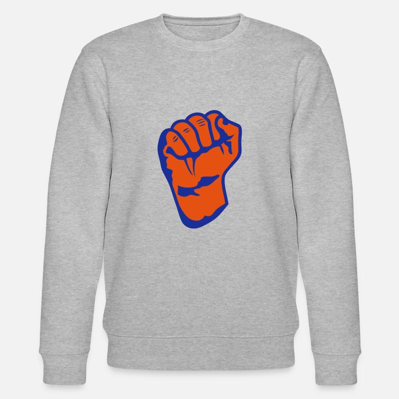 Faust schließen aufstehen - Stanley/Stella Unisex Bio-Sweatshirt CHANGER  - Grau meliert
