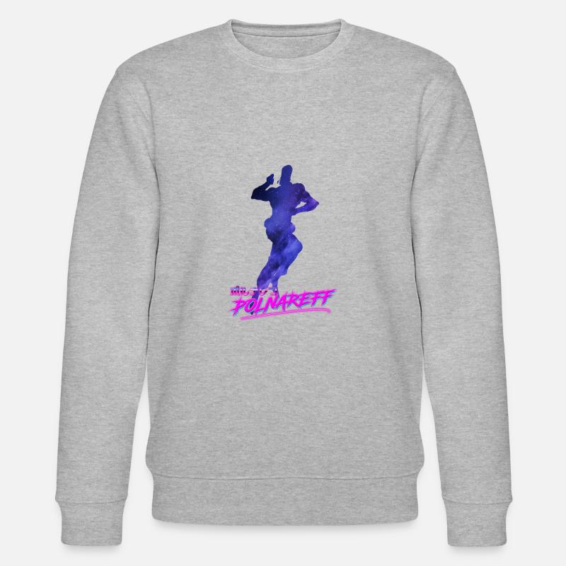 Polnareff Outrun - Stanley/Stella Unisex Bio-Sweatshirt CHANGER  - Grau meliert