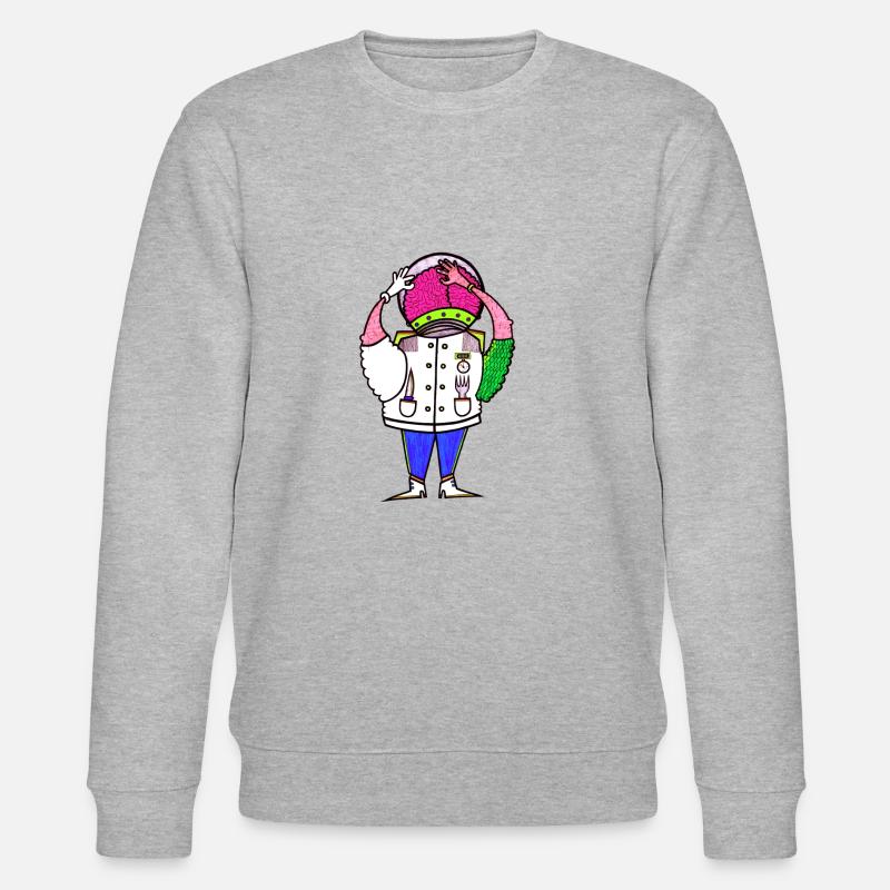 Der Soßen Esser - Stanley/Stella Unisex Bio-Sweatshirt CHANGER  - Grau meliert