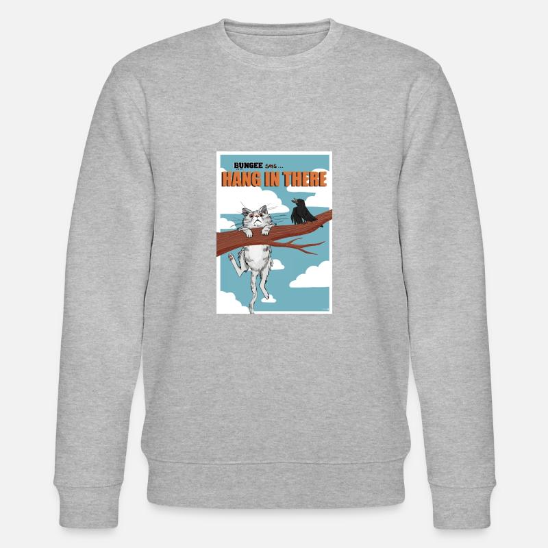 Bungee Hang In There - Stanley/Stella Unisex Bio-Sweatshirt CHANGER  - Grau meliert