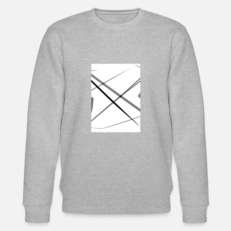 Linien und Punkte - Stanley/Stella Unisex Bio-Sweatshirt CHANGER  - Grau meliert