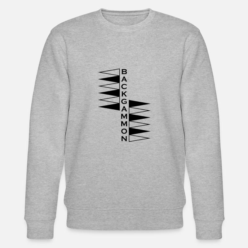 Boardgame Chess Backgammon Game Night - Stanley/Stella CHANGER Unisex Organic Sweatshirt - heather grey