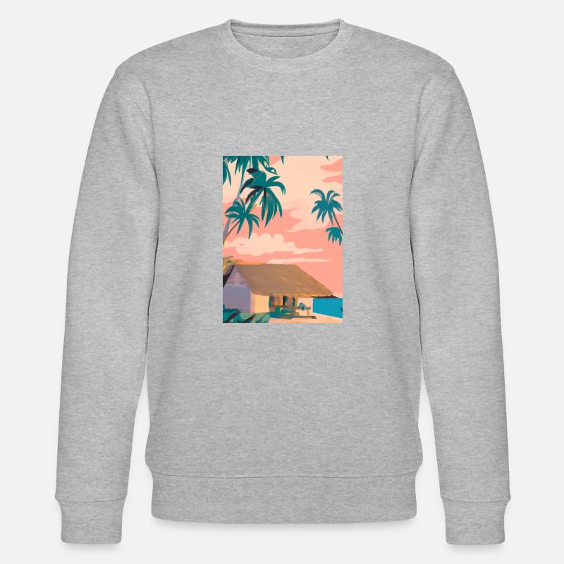 Hawaii Malerei - Stanley/Stella Unisex Bio-Sweatshirt CHANGER  - Grau meliert