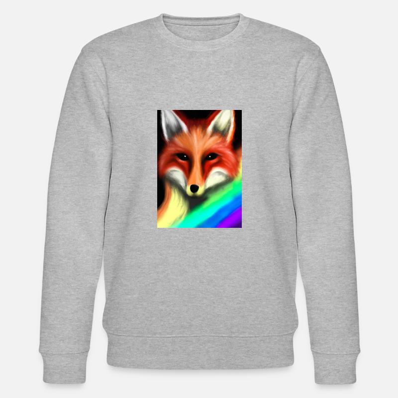 Regenbogenfuchs - Stanley/Stella Unisex Bio-Sweatshirt CHANGER  - Grau meliert