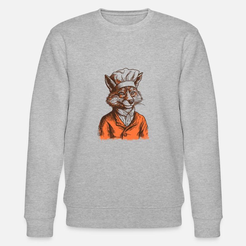 Der Fuchs-Koch - Stanley/Stella Unisex Bio-Sweatshirt CHANGER  - Grau meliert